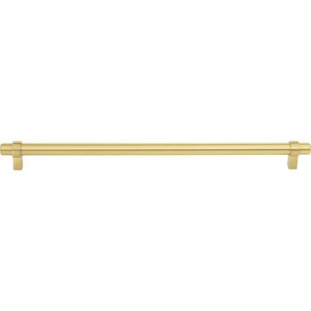 Jeffrey Alexander 319 mm Center-to-Center Brushed Gold Key Grande Cabinet Bar Pull 5319BG